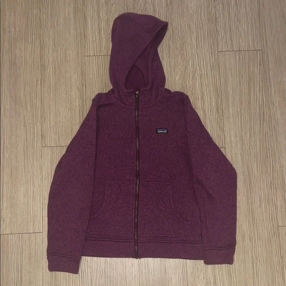 Patagonia size 14 Girls Purple Hooded Zip-Up Jacket